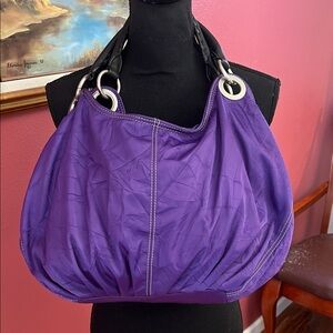Ellington Crinkle Purple Hobo Bag